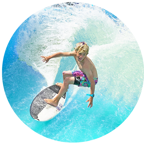 Cooper Jewel surfing