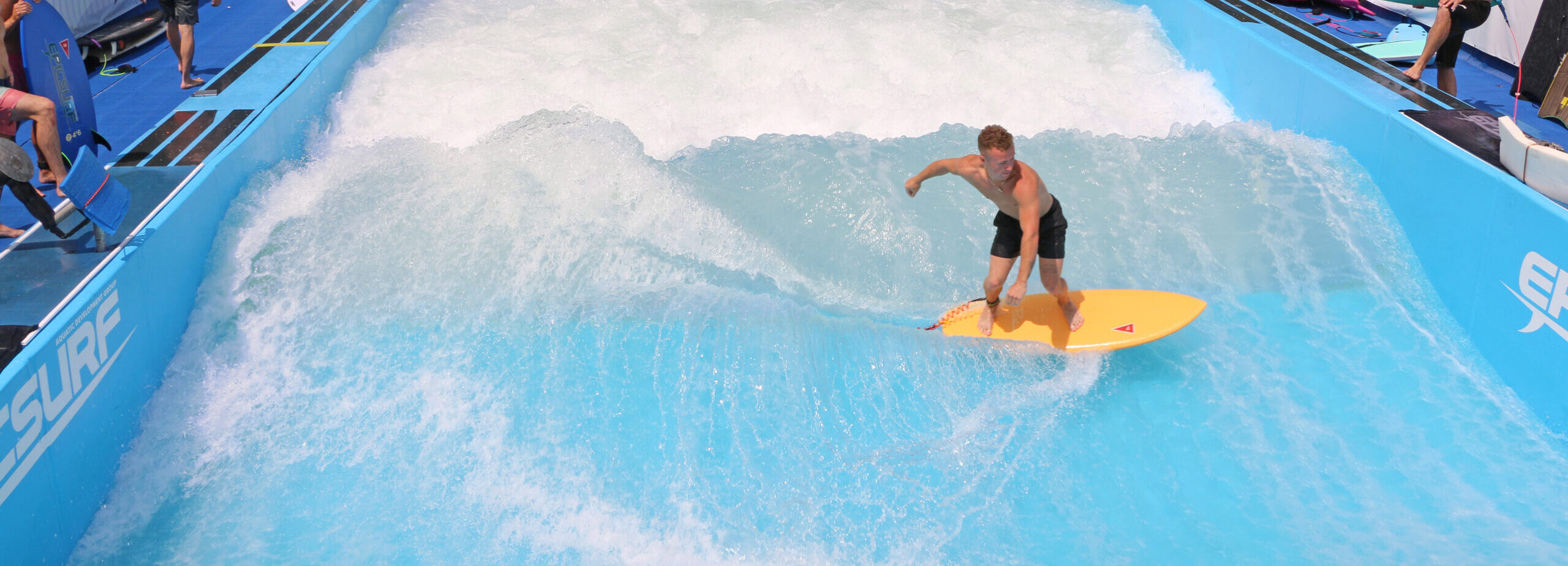 Man surfing on EpicSurf
